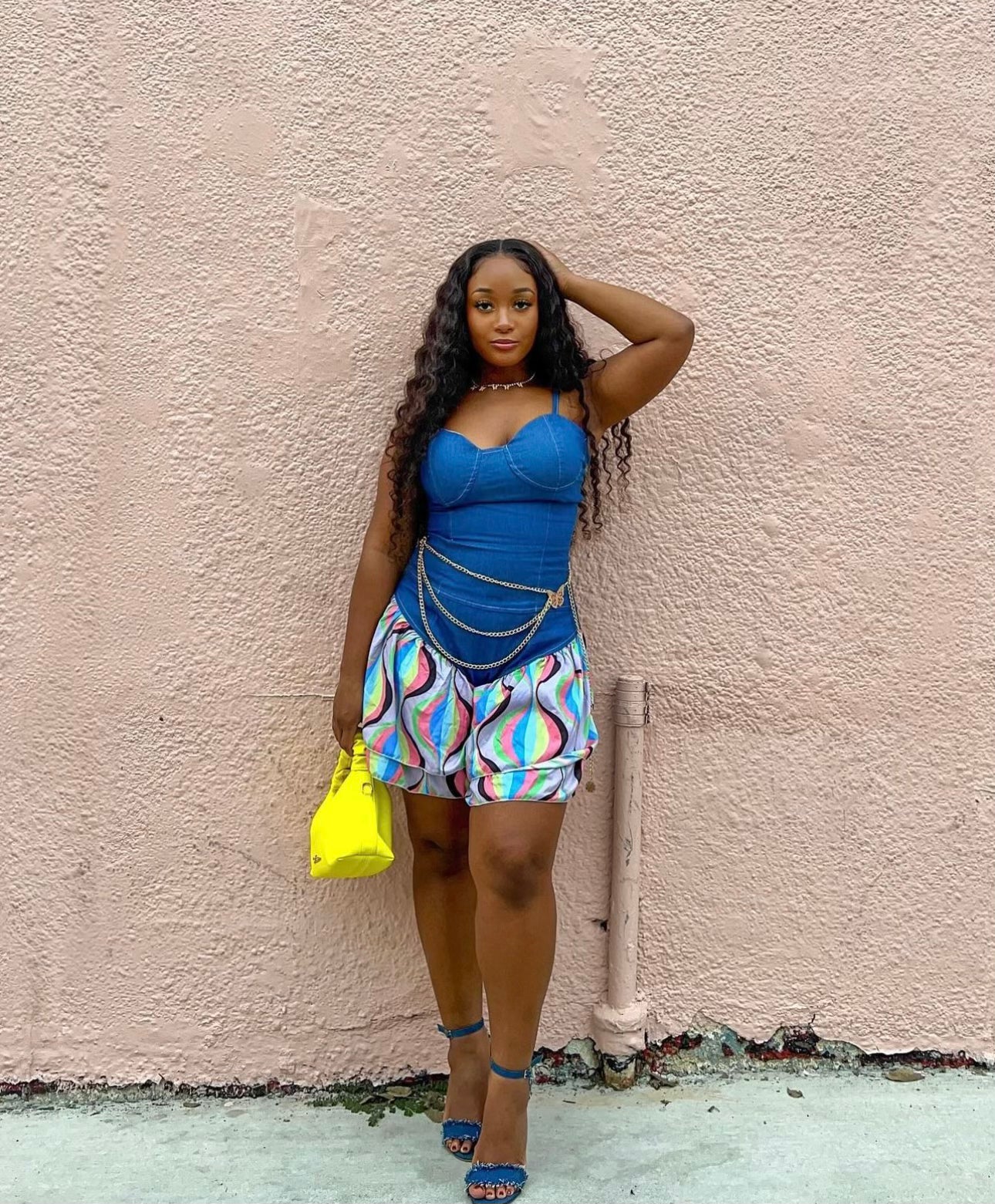 Can’t Shake Me | Denim Romper