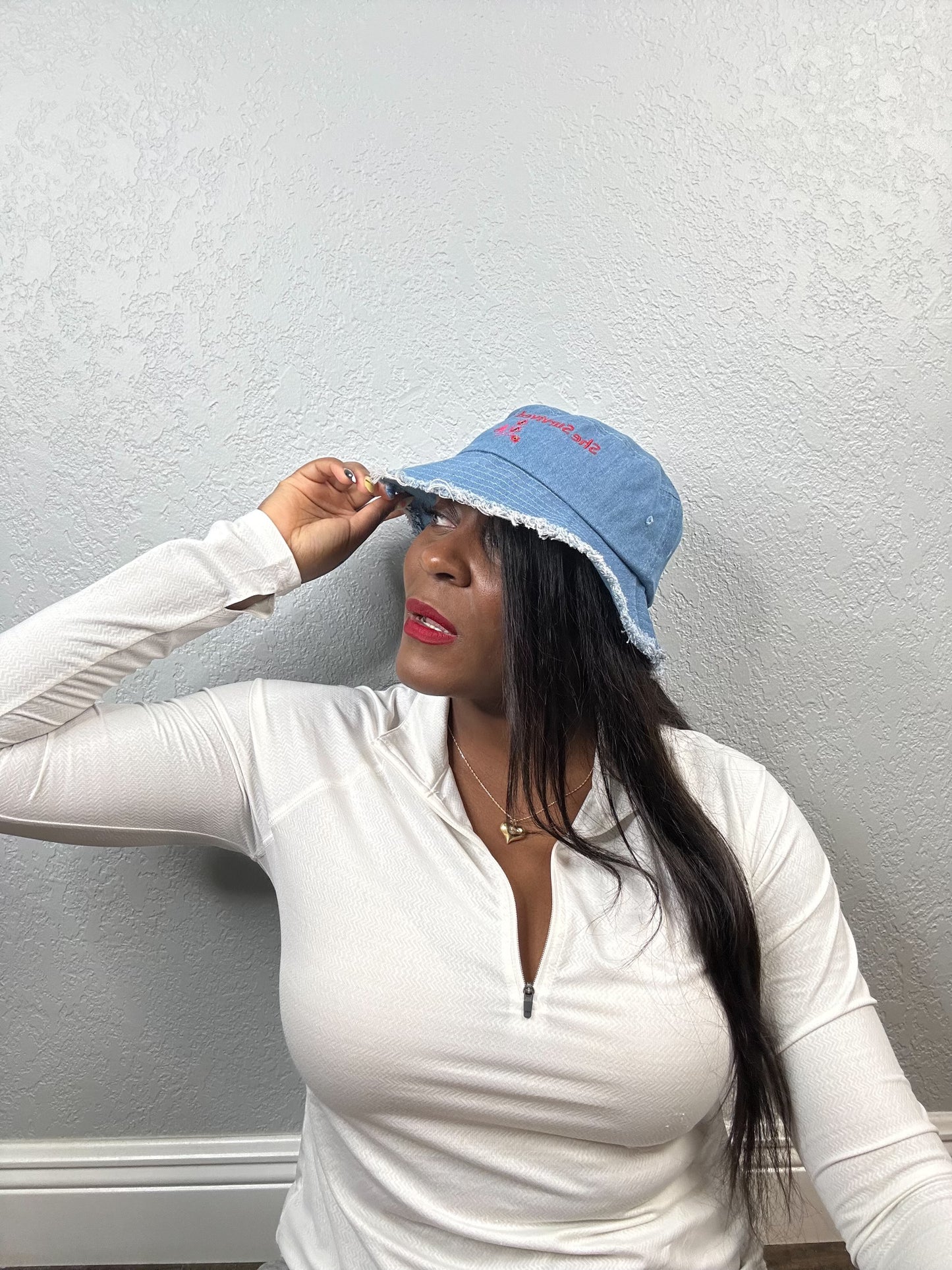 denim hat