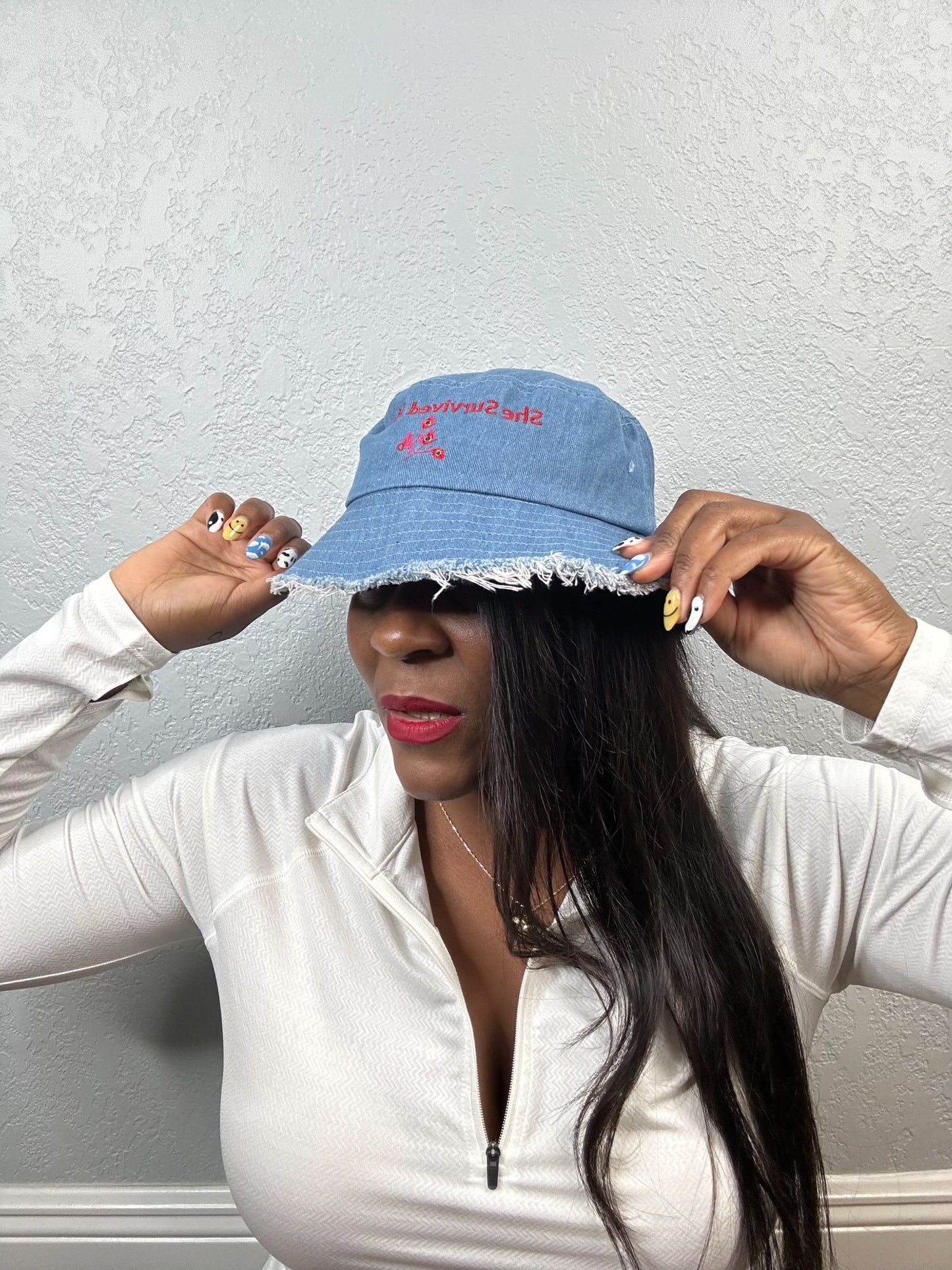 denim hat