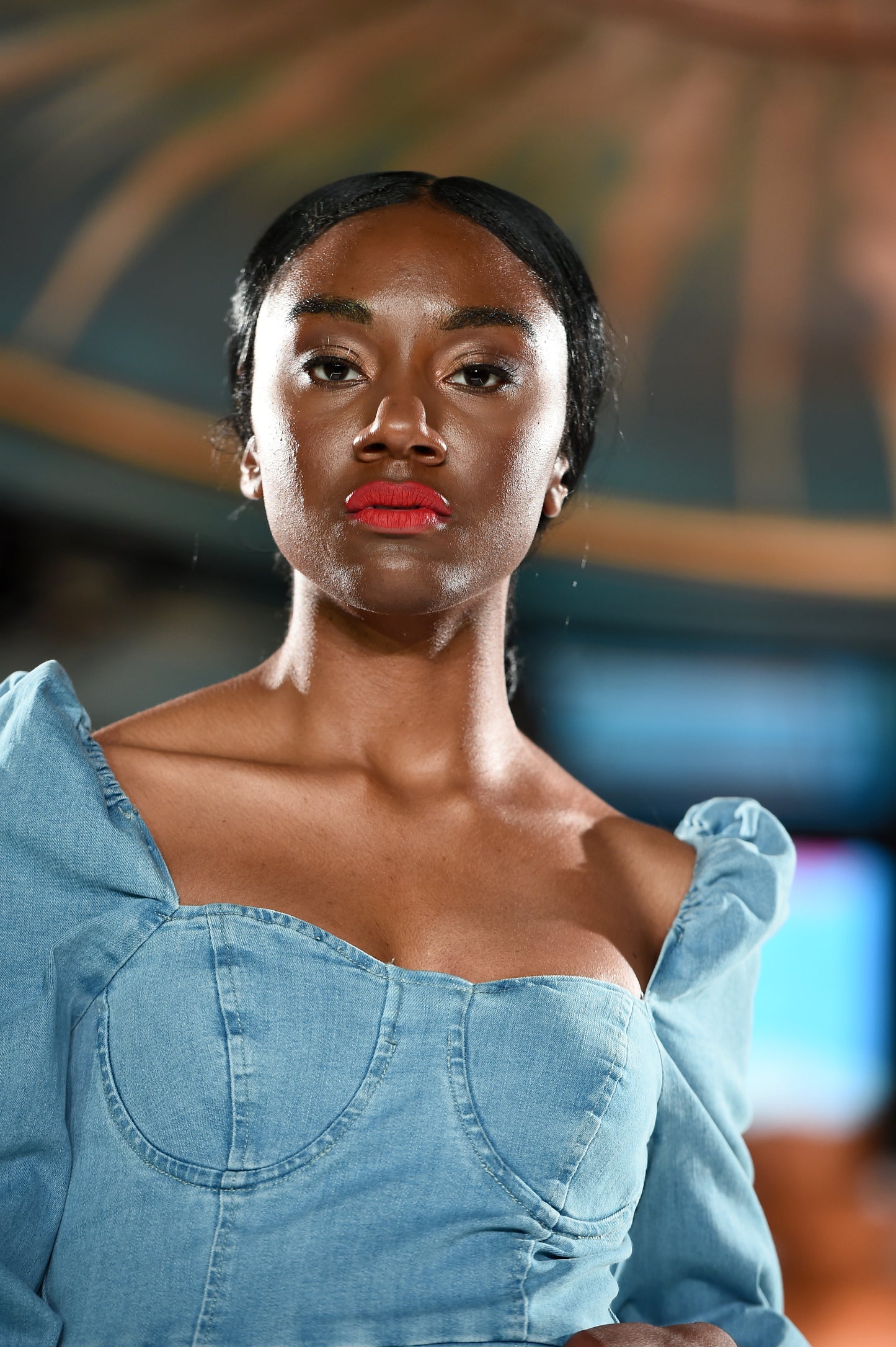 square neck dress