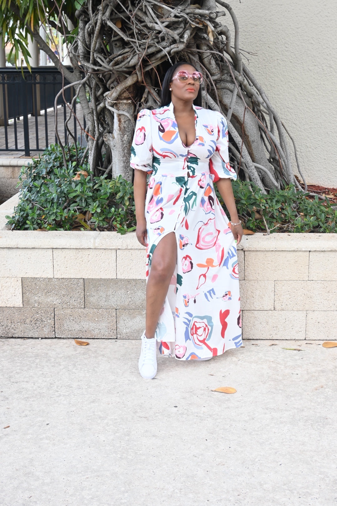 white maxi dress