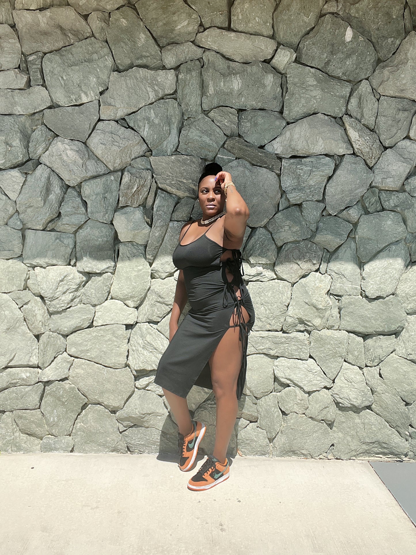 black dress