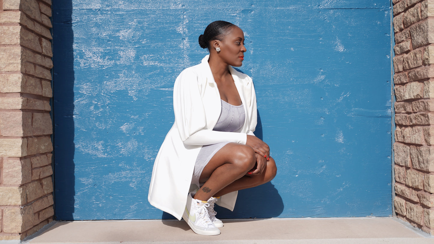 white blazer jacket