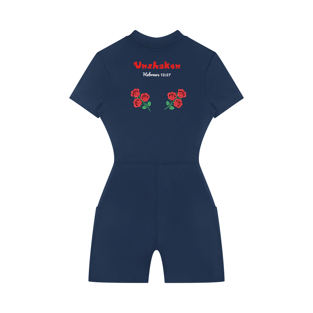 Unshaken Floral Zip-Up Jumpsuit