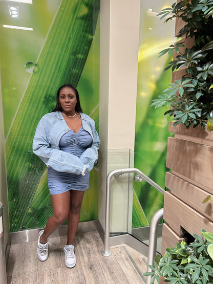 Sahara | Denim crop jacket