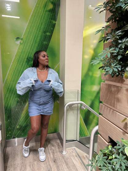 Sahara | Denim crop jacket