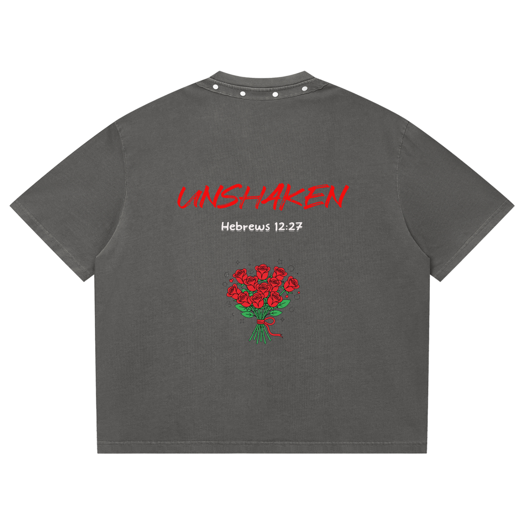 UNSHAKEN Vintage Rose Studded Tee