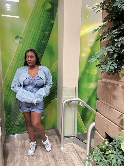 Sahara | Denim crop jacket