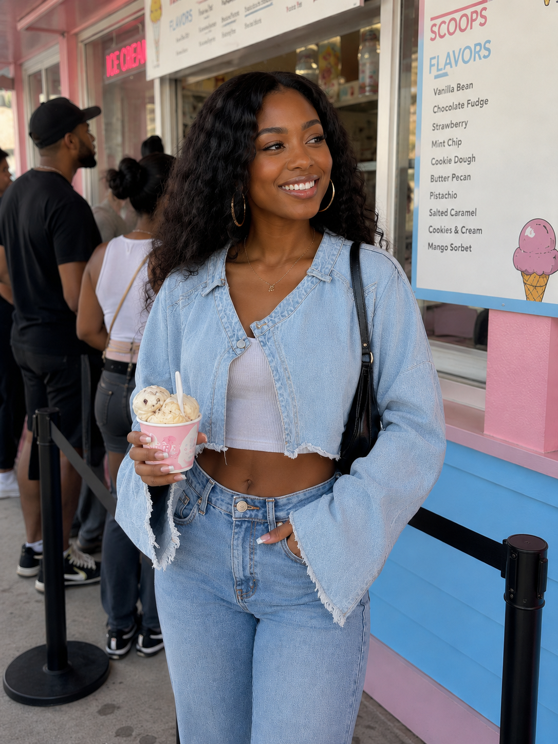 CROPPED DENIM JACKET 