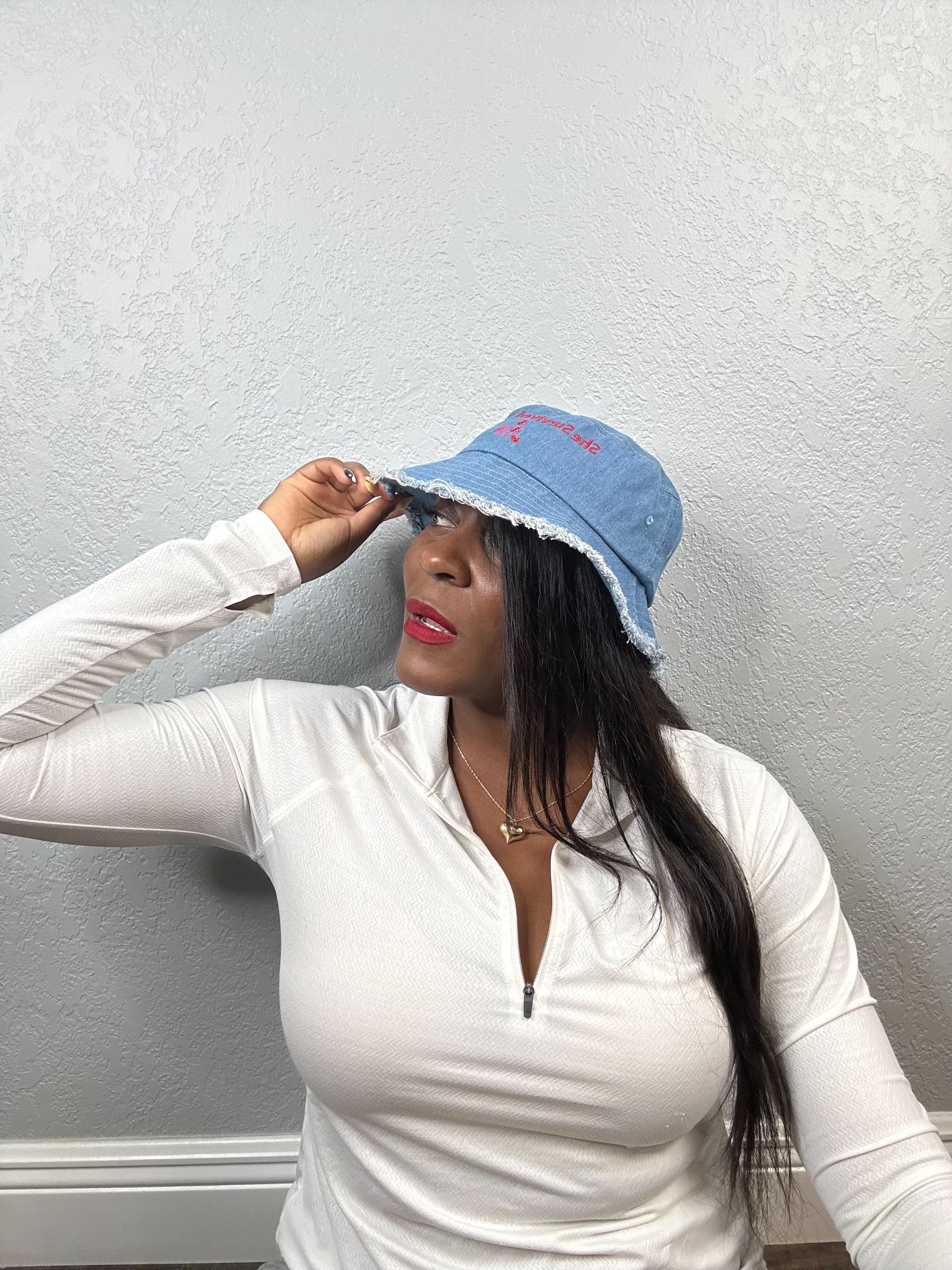 denim hat