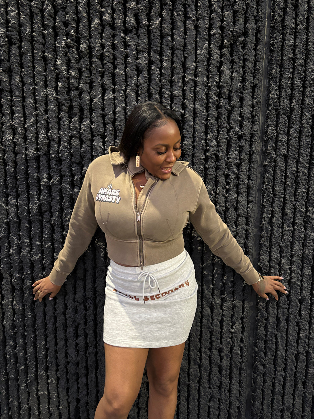 Vintage Washed Cropped Fleece Hoodie
