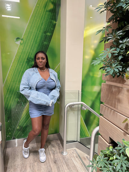 CROPPED DENIM JACKET 