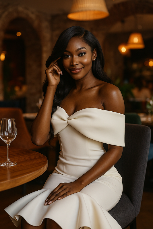 WHITE SLEEVELESS COCKTAIL DRESS