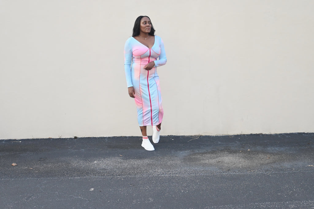 dress with zipper