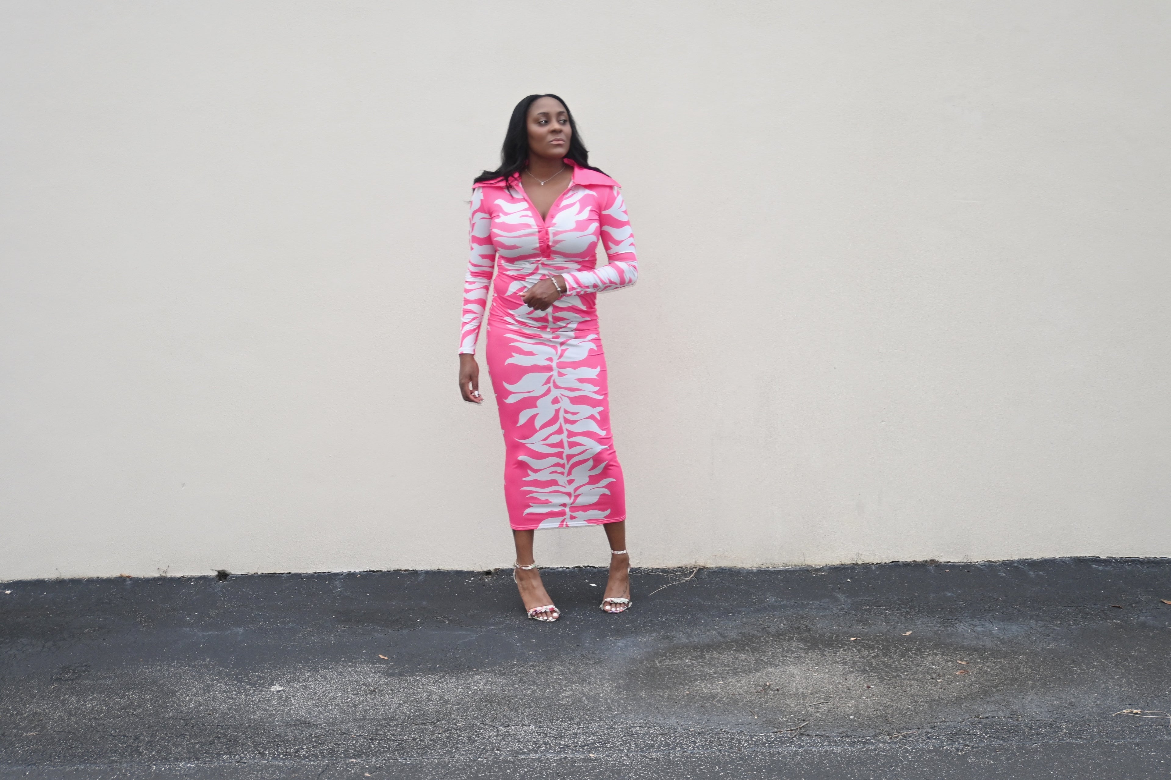 pink dress