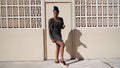 black denim dress