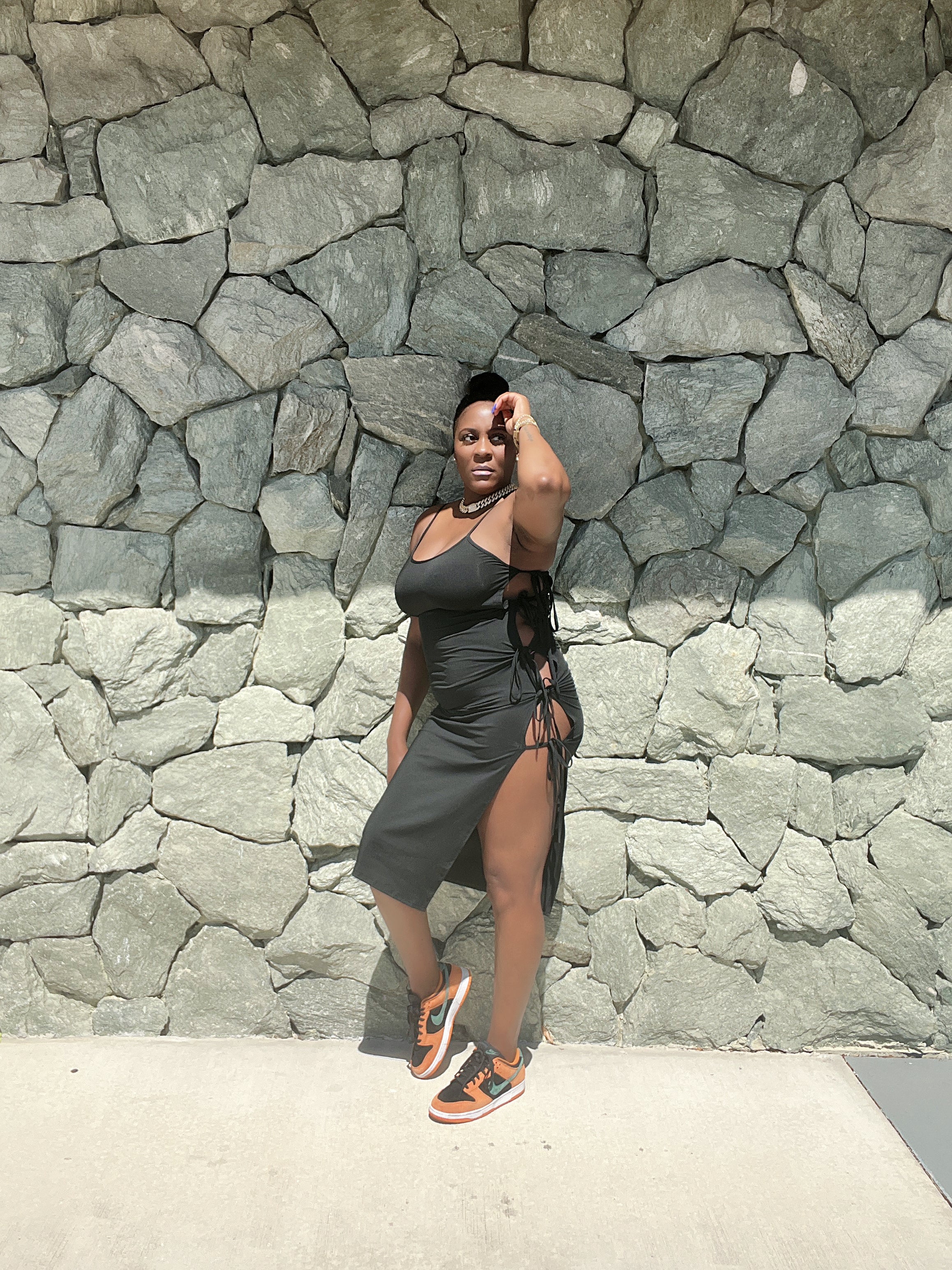 black dress