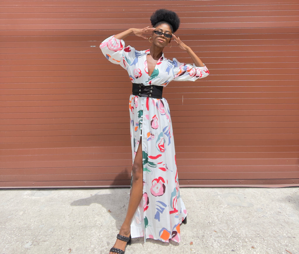 white maxi dress