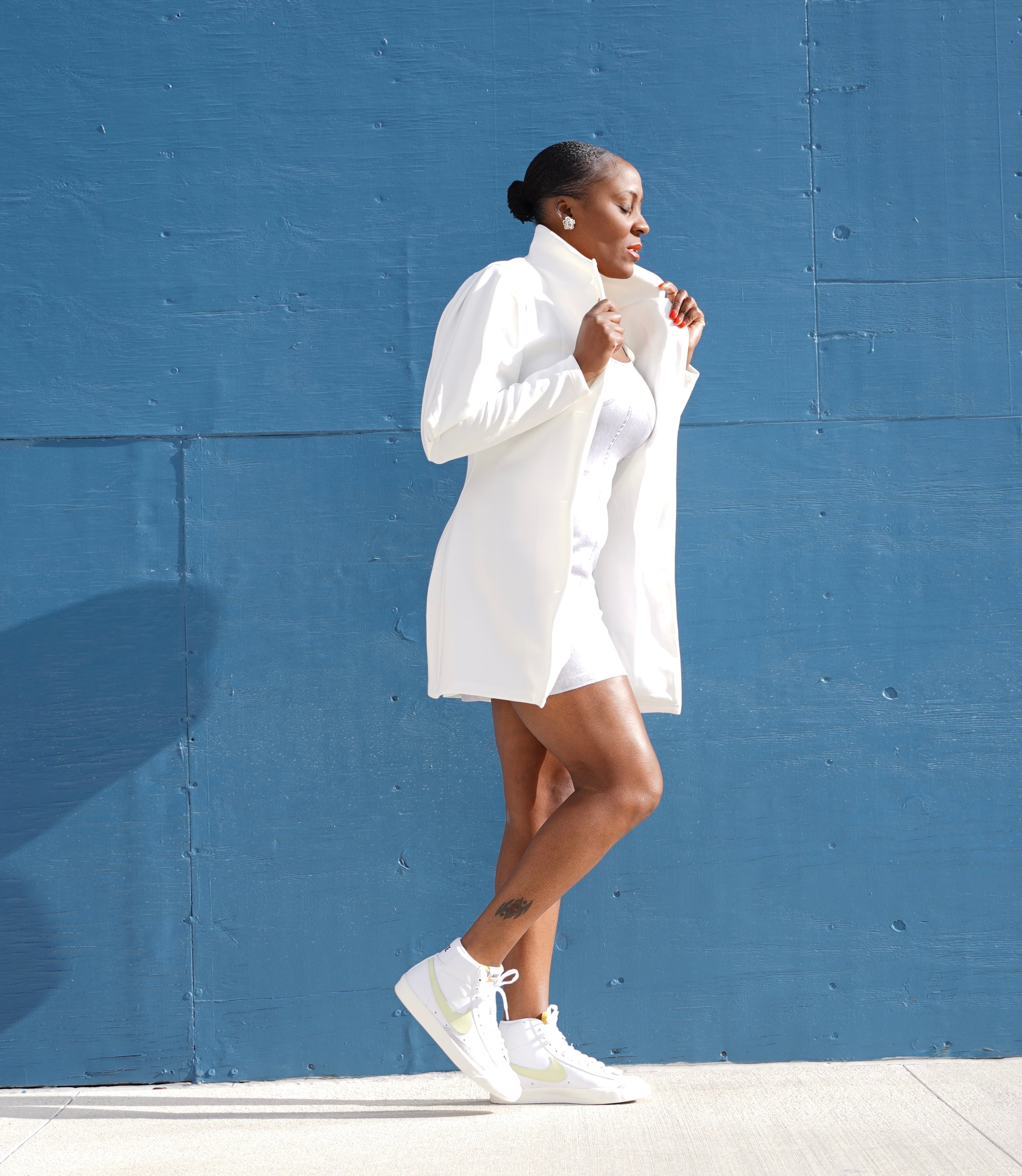 white blazer jacket